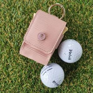 스컬 2구 볼주머니 골프공 파우치 나무롱티 4개 포함