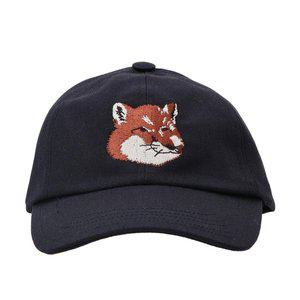 [메종키츠네] HU06118WW0007 P480 / 남여 공용 FOX HEAD 자수 네이비 베이스볼캡