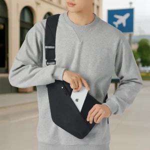 헤르츠 여행용 슬림핏 밀착 슬링백 힙색 크로스백 여행가방 러닝백 도난방지