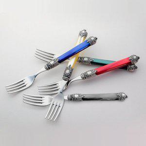 [까사부가티] 리나스 디저트포크 (은장/5컬러)