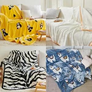 프리미엄 겨울 대형 담요 무릎담요 블랭킷 극세사 밍크이불 캠핑