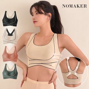 컴포트 더블 X 스트랩 브라 크로스후크 브라탑 노메이커