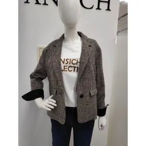 갤러리아 안지크(22F/W80%마감특가적용)겨울코트쟈켓 테일러드카라 체크자켓