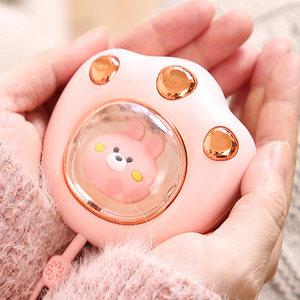 에코럭키 곰발바닥 USB 손난로/충전식/C타입/온도조절/휴대용/주머니난로/KC인증