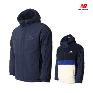 뉴발란스 UNI 리버시블 덤블플리스 패딩자켓 NBMDA48013-50 블루