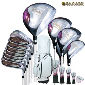 사카타 솔루스 골프채 풀세트 남성용 여성용 드라이버 우드 아이언 퍼터 캐디백 풀세트 클럽