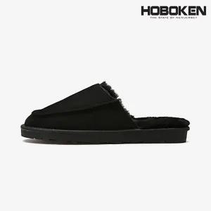[호보켄][HOBOKEN]닐 털 슬리퍼 H2105 BLACK