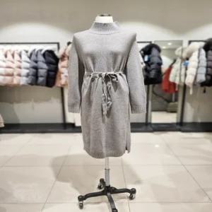 [쉬즈미스] 벨티드 하이넥 니트 원피스 SSKOPL42510