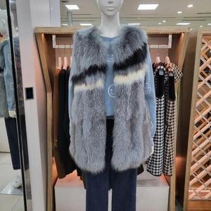 해리앤 DP01 리얼 폭스 퍼 양털 믹스 베스트 HOWP6D07 (9260635)