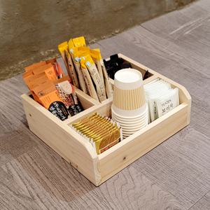 CM Factory 원목 티정리함 다용도정리함 커피박스 기본