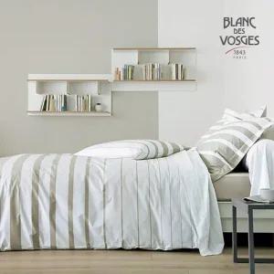 [반값OFF] BDV 프랑스 순면 이불베개커버+누빔패드 Q/K 프렌치스트라이프