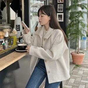 핫핑 [LOVB] L-1329 하이넥 기모 울코트