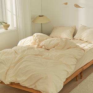 데코뷰 사각사각 알러지케어 호텔 이불커버 옐로우 SS, 1개