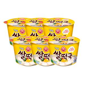 오뚜기 옛날 쌀떡국 용기 166.6g 6개