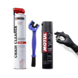 잇폰 체인크리너 750ml 모튤 로드용 체인루브C2 400ml 세트 글러브 솔
