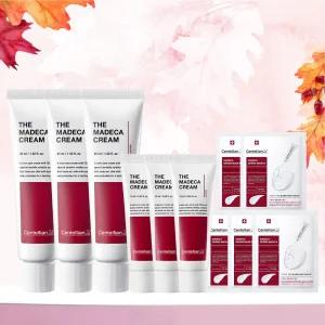 [본사직영] 더 마데카크림 45ml 3개 + 15ml 3개 + 인텐시브 마스크팩 5매