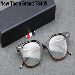 일본안경테 뉴욕 브랜드 레트로 스퀘어 아세테이트 광학 안경테 TB405, 남성 및 여성용 Oculos 처방용