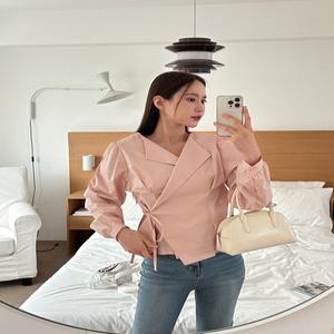 [제작/빅사이즈]이블렛 투에븐 코튼 랩 블라우스 제이스타일