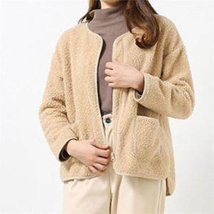 [오노마] ONM 여자 부클 가디건 뽀글이 사무실 레이어드 데일리룩