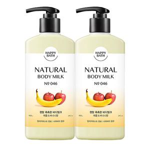 해피바스 바디로션 정말촉촉한, 400g, 2개