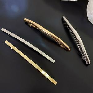 일자자동핀 메탈 심플 올림버리 대형 자동핀