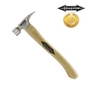 스틸레토 망치 TI14SC-16 (14온스 티타늄 해머 히코리 커브핸들 전문가용 목수 목공공구)
