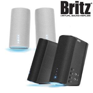 브리츠 BZ-LF11 게이밍 스피커 2채널 LED 북쉘프 헤드셋단자 볼륨조절 USB전원 노트북 PC