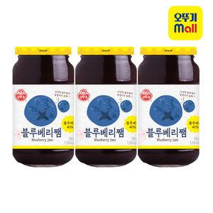[본사직영] 오뚜기 블루베리쨈 500g, 3개