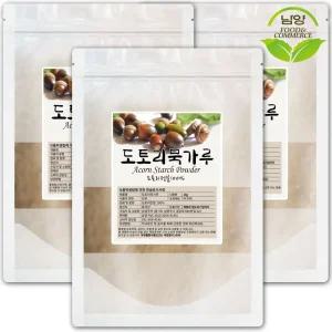 100% 햇도토리묵가루 1kgx3팩 (총3kg) 도토리전분 부침가루