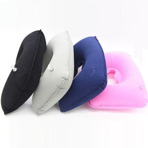 여행용 에어 목베개 목쿠션 사각쿠션 에어펌프 기내용