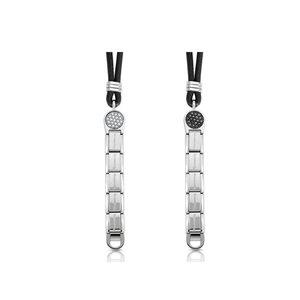 [노미네이션]목걸이 REVERSE (리버스) Necklace 85CM Classic Stainless Steel LEATHER CZ 039413(택1)