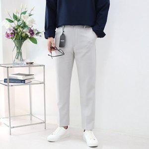 [엠클로]남자 빅사이즈 봄 가을 9부 10부 스판 슬랙스 바지