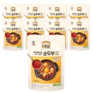 다담 순두부찌개양념 130G 9개