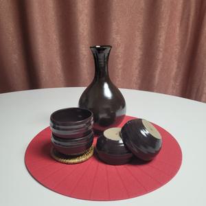 도자기술병 옹기주병 도자기막걸리잔 동동주잔 술잔 술병 호리병 세트