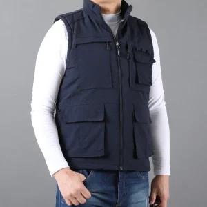 겨울 남자 작업조끼 낚시 등산 보온 기능성 포켓 기모 방한 베스트 W20기모조끼