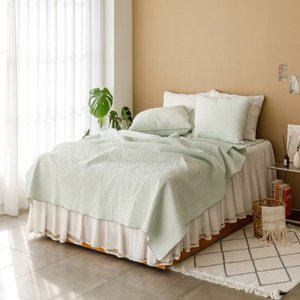 [텐바이텐]로엘 핀코트 아사피그 사계절 스프레드 이불 L(대)세트 송화침장 봄