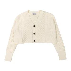 [코데즈컴바인](신세계 사우스시티) 크롭꽈배기가디건 CID-CD005WA