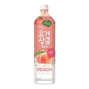 웅진 자연은 요거상큼 복숭아 1.5L 낱개 /  1페트