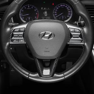 쏘나타 뉴라이즈 튜닝 핸들프레임 커버 우드 카본 몰딩