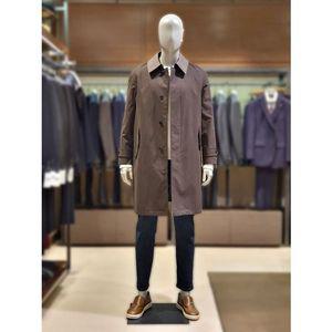 [갤러리아] 킨록 코듀로이 카라 탈부착 트렌치 코트 카키 (TGH02)