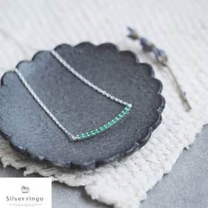 [실버링고]실버925 11월탄생석 귤모양목걸이 시트린만다린N