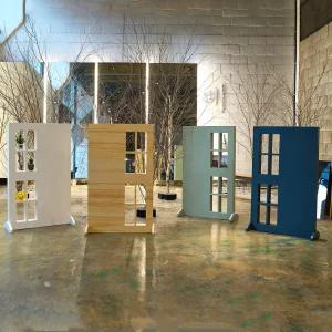 원목 인테리어 다용도 모듈화 선반 이동식 파티션 4color