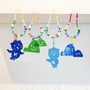 맘아트 DIY 나라사랑 03 독도 강치 아크릴 펜던트 키링 만들기 키트