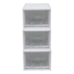 아이리스 서랍형 다용도 수납함 52L 3개 정리박스 서랍함 정리함 속옷정리 리빙박스