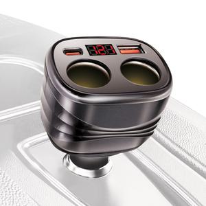 LED상태표시 멀티 차량용충전기 전차종 고속시거잭2구 PD25W QC3.0 각도조절 트럭 승용차