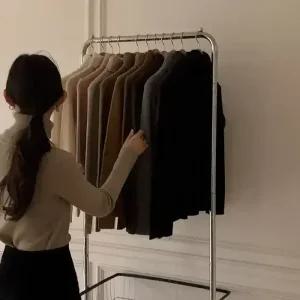 [코코블랑] 비스코스 골지 폴라 니트