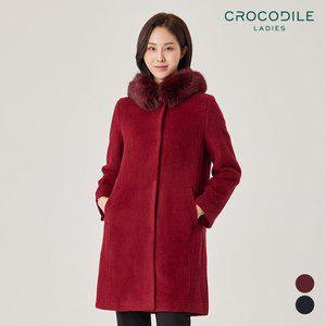 [크로커다일]폭스퍼후드알파카코트_CLAWCT110
