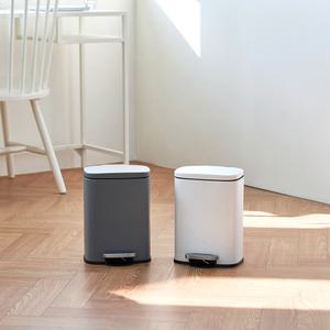 프랑코셀렉트 무소음 페달휴지통 5L(사각)