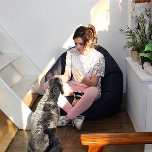 [NS홈쇼핑]엠비언트라운지 버블_네이비 빈백쇼파 좌식쇼파 1인용쇼파..[27645321]