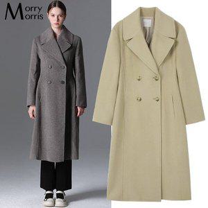 [모리모리스]Morry Morris)] 프리미엄 캐시미어소재 와이드 카라 울코트 (택가격: 338000원)